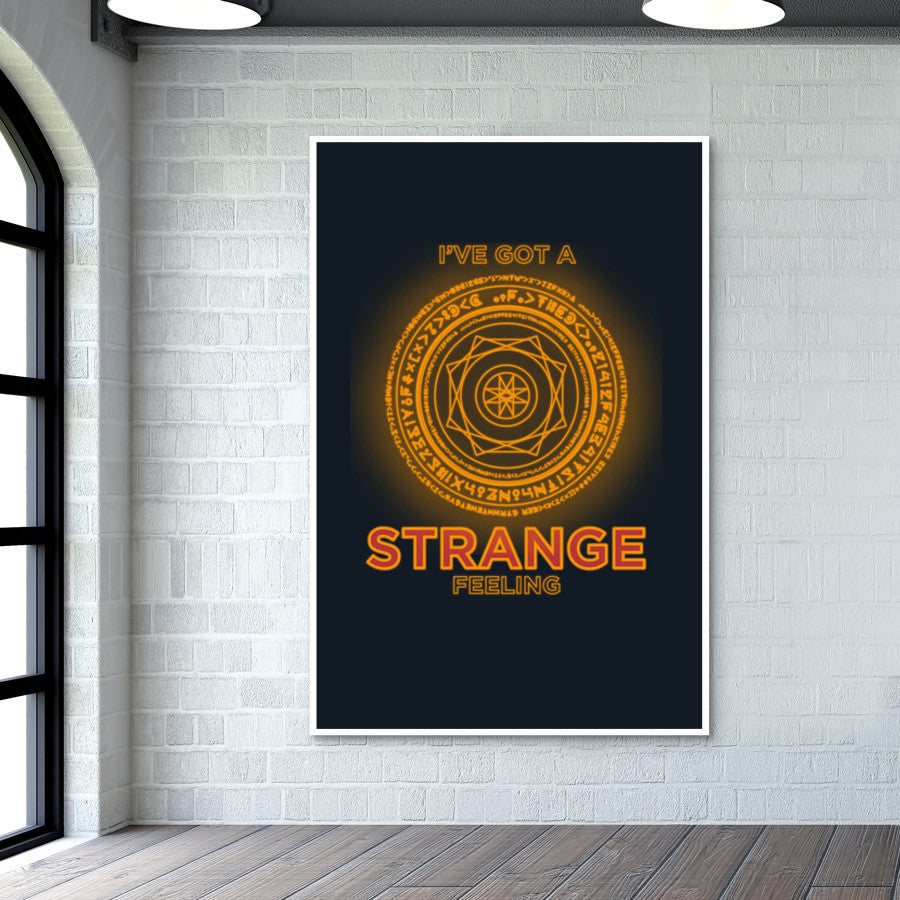 Strange Superhero Minimal Chakra Wall Art