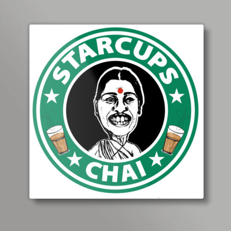 Starcups Chai Square Art Prints
