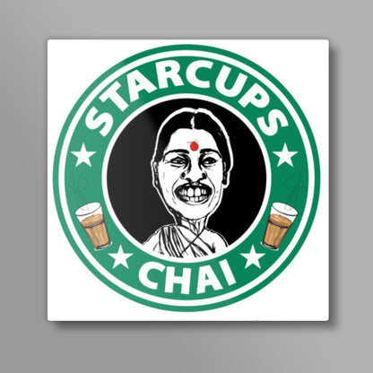 Starcups Chai Square Art Prints