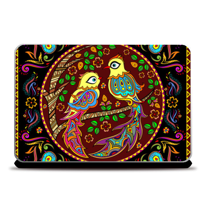 Madhubani Birds Laptop Skins