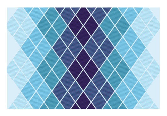 Diamond Stripes Abstract Print Wall Art