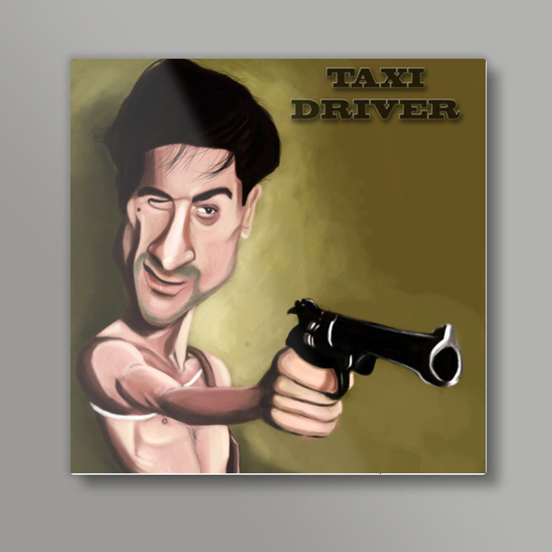 Taxi Driver | Caricature Square Art Prints