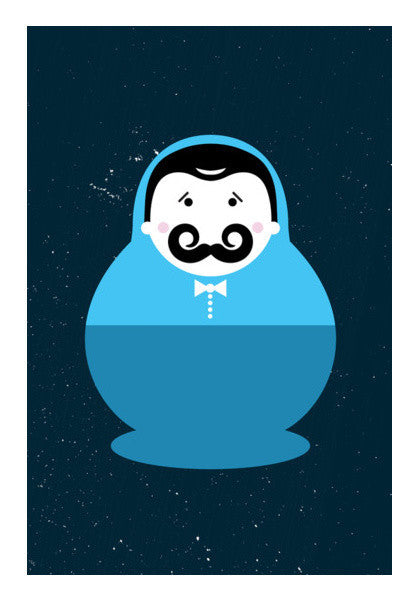 Cute Child Baby Boy Mustache Art PosterGully Specials