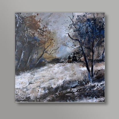winter in the wood 4551 Square Art Prints