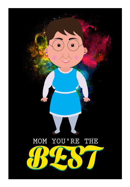 Best Mom Graphic Illustration Art PosterGully Specials