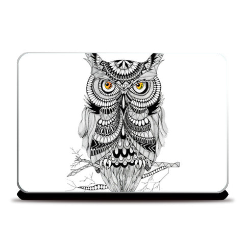 Doodle Owl Laptop Skins