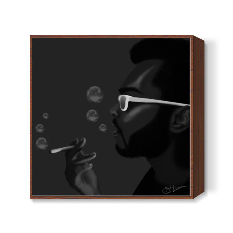 Smoke Bubbles Square Art Prints