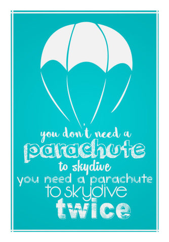 Skydive With Parachute! Art PosterGully Specials