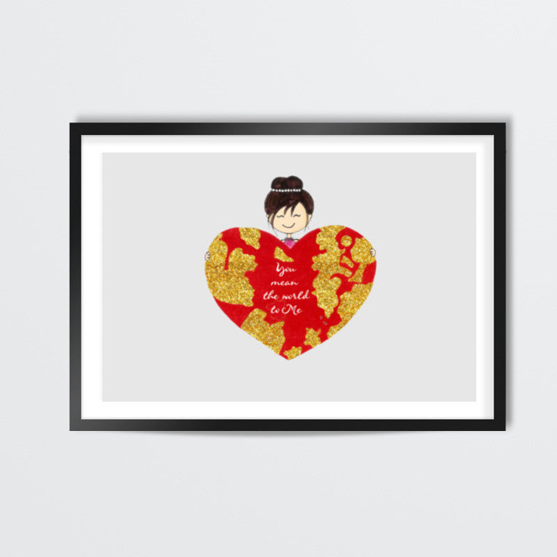 Valentine Special- Candle & Flame Love Wall Art