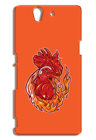 Rooster On Fire Sony Xperia Z Cases