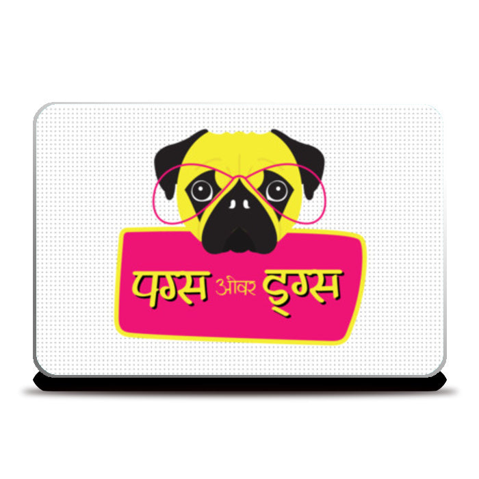 Pugs over Drugs Laptop Skins