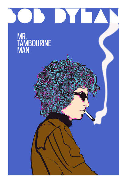 Bob Dylan Art PosterGully Specials