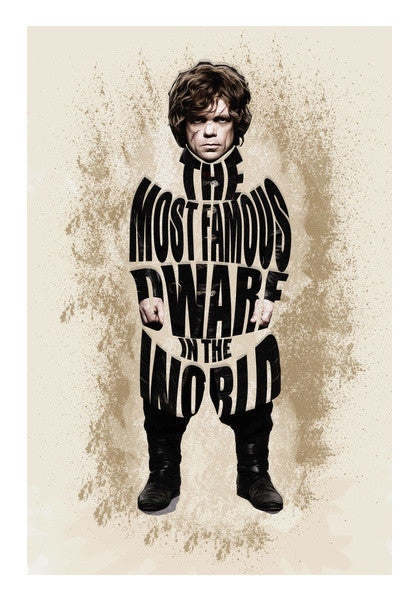 Tyrion The Famous Dwarf Art PosterGully Specials