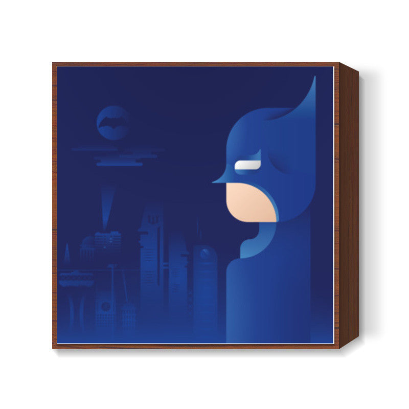 Batman in Gotham Square Art Prints