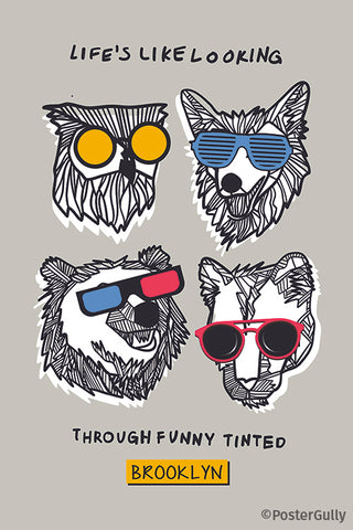 Cool Bear Wolf Dog Owl PopArt