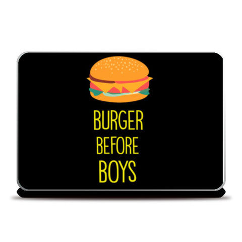 Burger Before Boys Laptop Skins