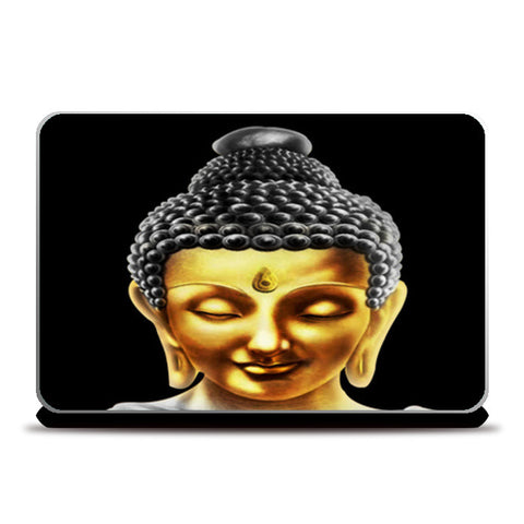 Laptop Skins, Gautam Buddha Golden Laptop Skins