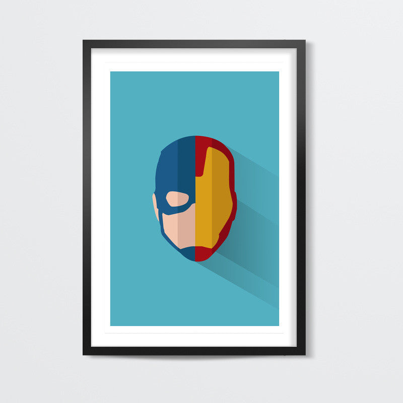 Civil War - Captain America v/s Iron Man Wall Art