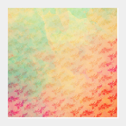 Water Colour Floral Print Square Art Prints