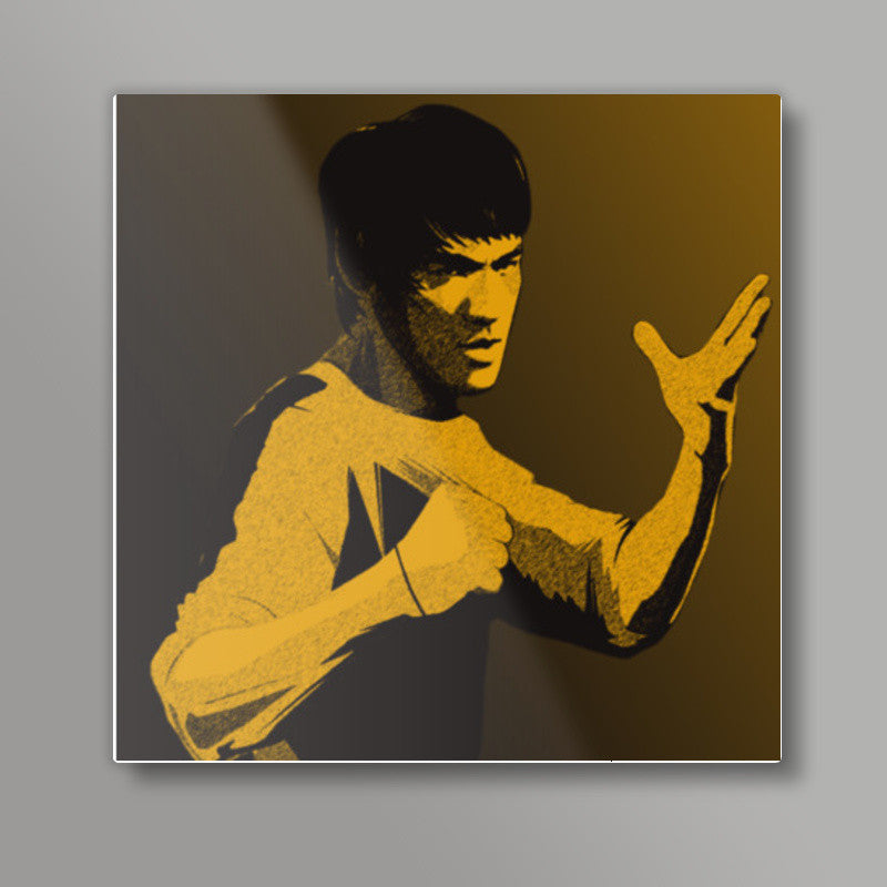 bruce lee Square Art Prints