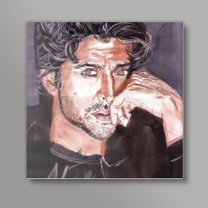 Hrithik Roshan is dedicated to his craft Square Art Prints