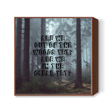 Taylor Swift 1989 out of the woods song lyrics Square Art Prints