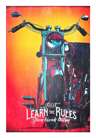 Biker Rules Art PosterGully Specials