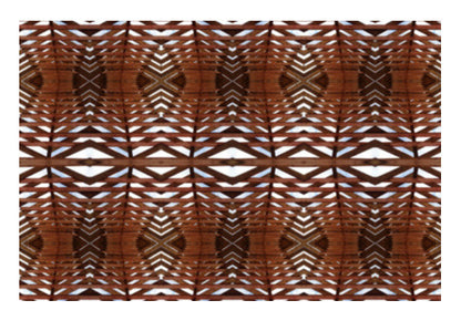 Geometric Egyptian Style Wooden Textured Ornate Background Wall Art