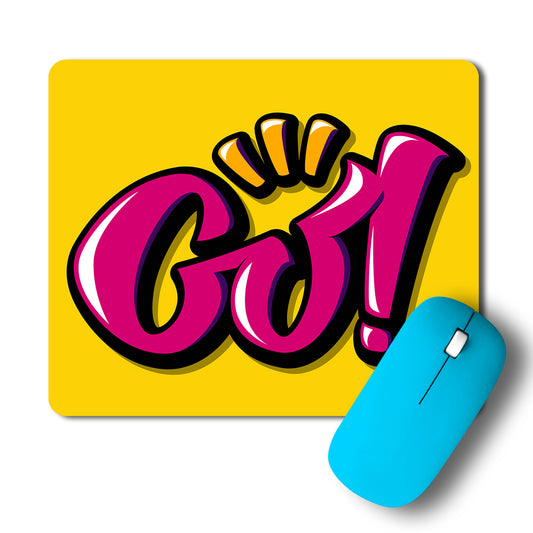 Go Minimal Artwork Mousepad