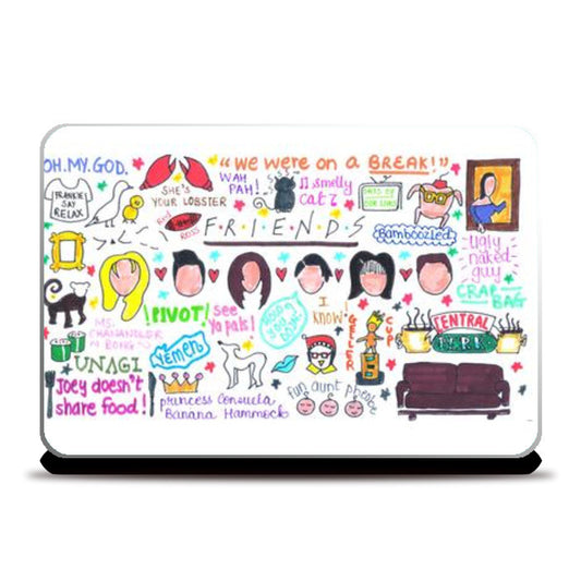 FRIENDS Doodle Laptop Skins