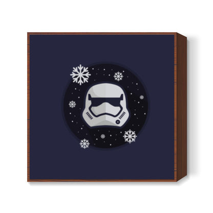 Snow StormTrooper Square Art Prints