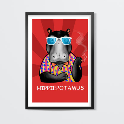 Hippiepotamus Wall Art