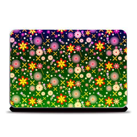 Colorful Flowers Laptop Skins