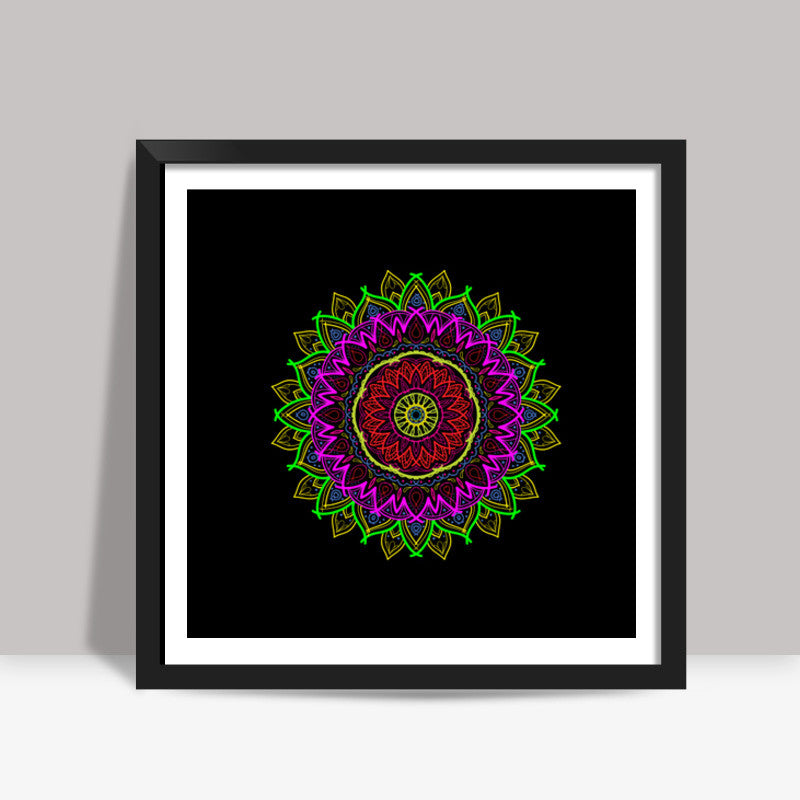 Psychic Mandala Square Art Prints