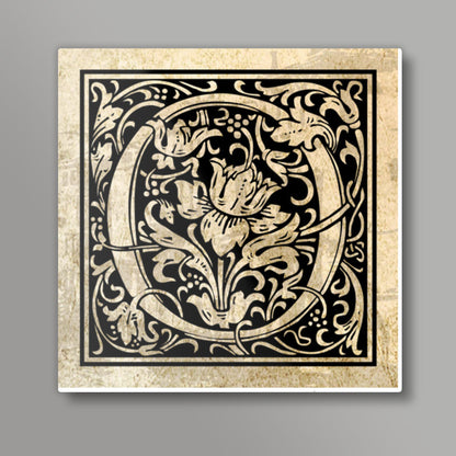 Ornate O Square Art Prints
