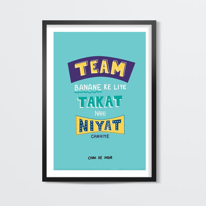 Team Spirit Poster | Chak De India #YRF #YRFMovies