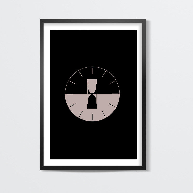 Abstract Minimal Clock Wall Art