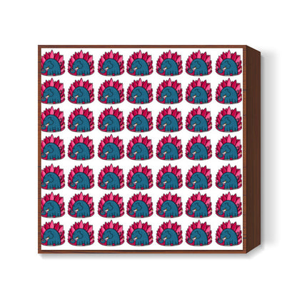 Elephant Collage Square Art Prints