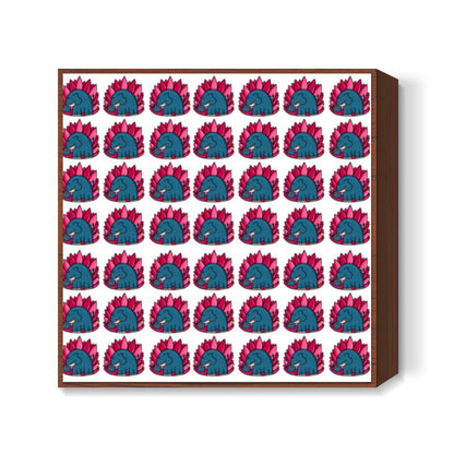 Elephant Collage Square Art Prints