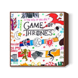 Game of Thrones Doodle Square Art Prints