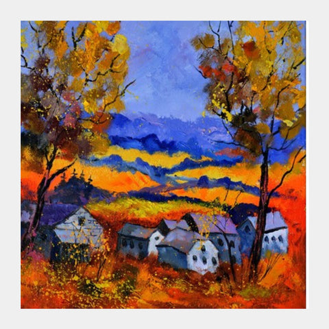 Ouroy In Autumn 67 Square Art Prints PosterGully Specials