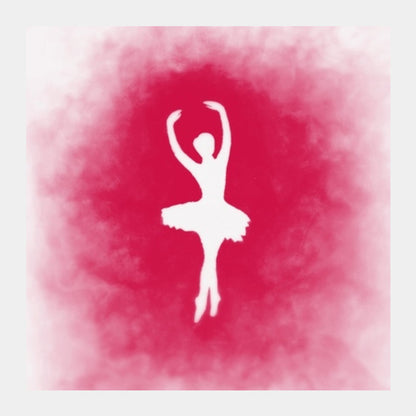 Ballerina | Dance | Music | Pink Square Art Prints