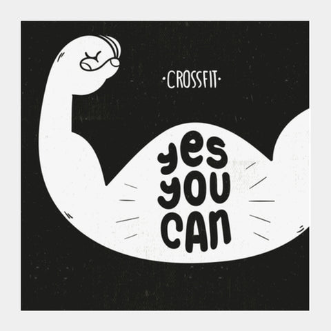 Yes You Can Square Art Prints