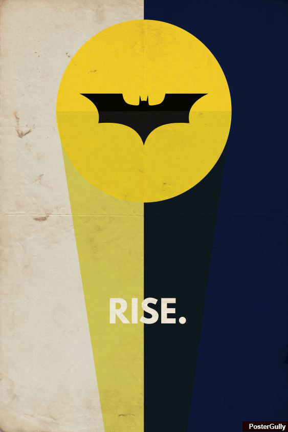 Batman Rise Artwork| Buy High-Quality Posters and Framed Posters Online ...