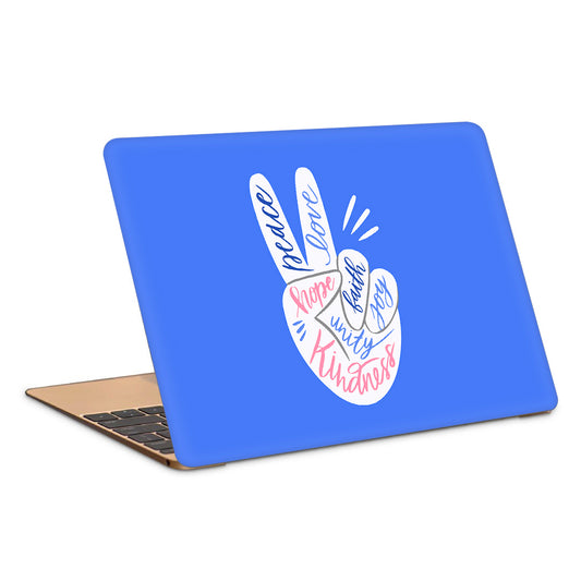 Peace Love Faith Joy Hope Unity Kindness Artwork Laptop Skin