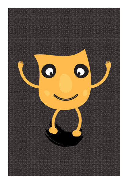 Funny Cartoon Happy Face Art PosterGully Specials