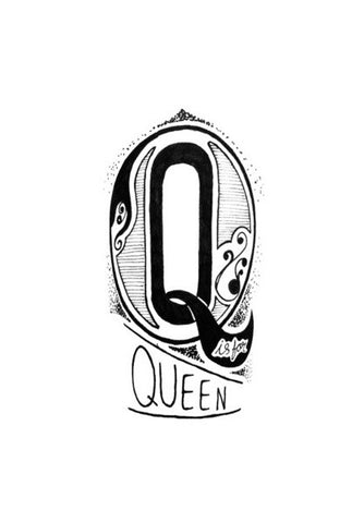 Q is for QUEEN Wall Art