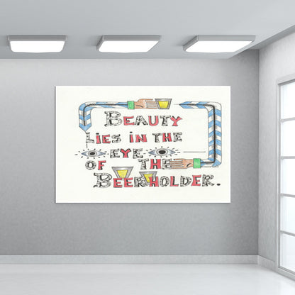 Beauty and Beer Wall Art