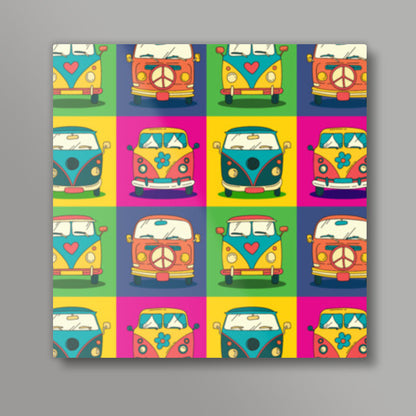 Retro Pop Square Art Prints