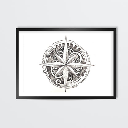 Antique Compass Wall Art